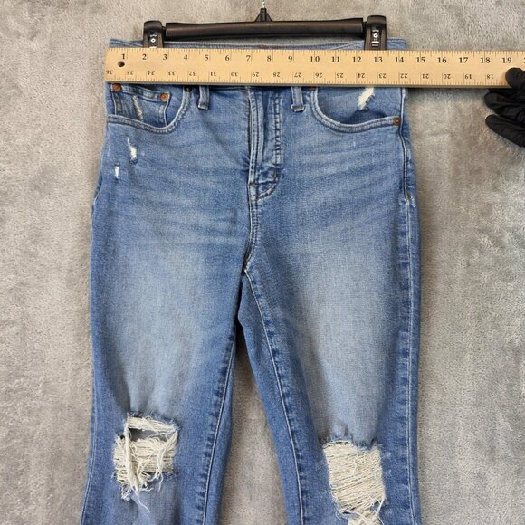 Madewell Jeans Womens 27P The Perfect Vintage Jean Distressed High Rise Denim - Picture 2 of 12